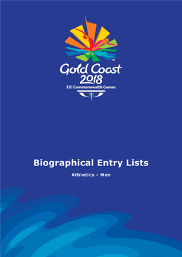 Biographical Entry Lists