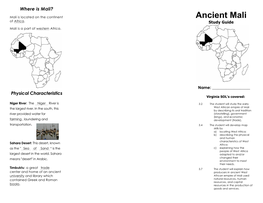 Ancient Mali of Africa