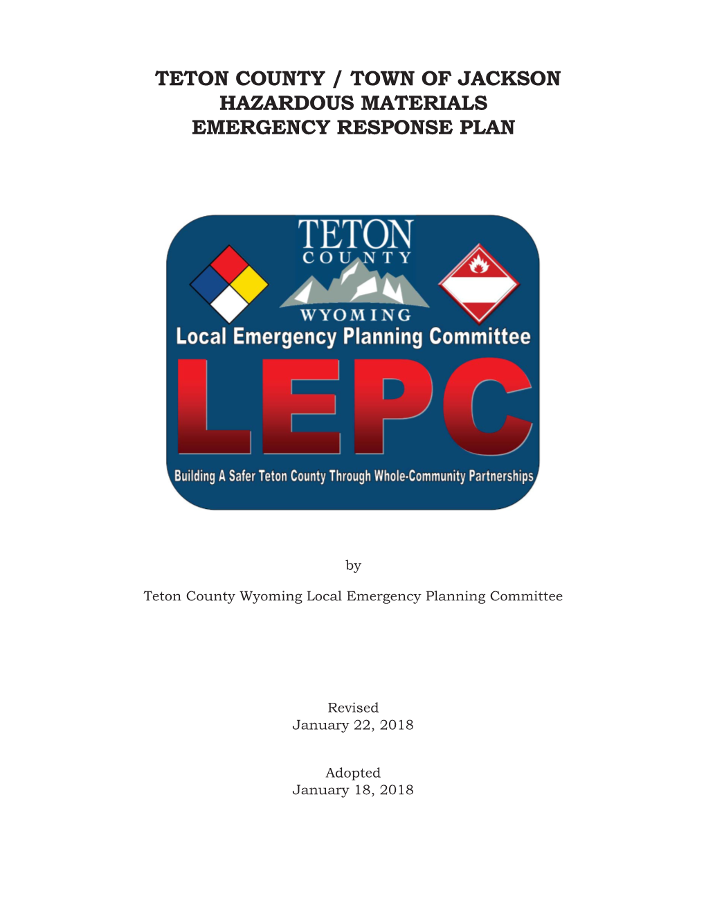 Hazardous Materials Emergency Response Plan