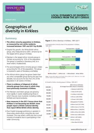 Geographies of Diversity in Kirklees