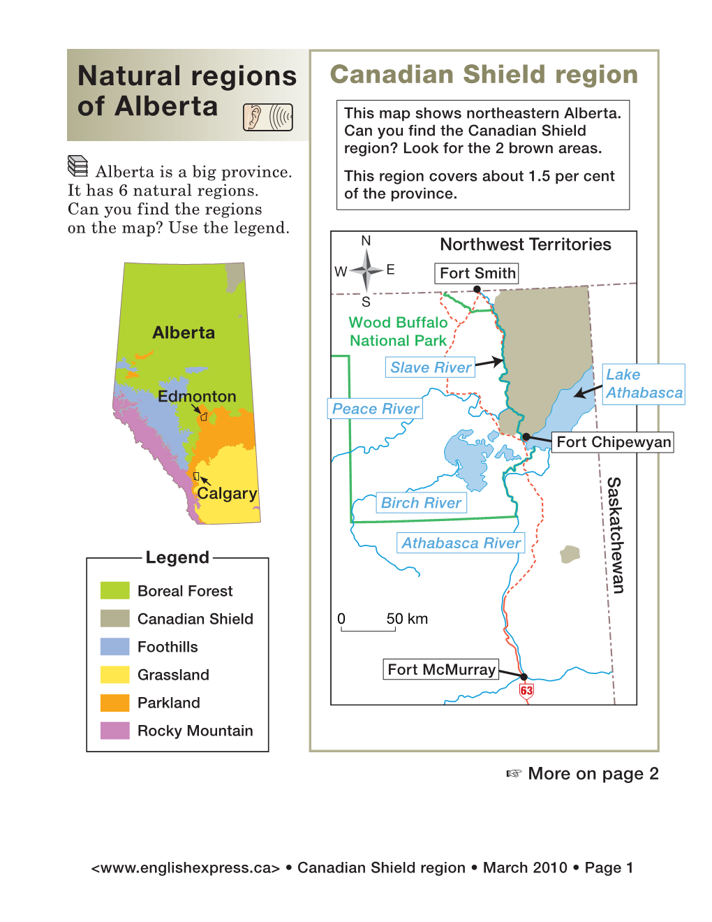 Natural Regions of Alberta