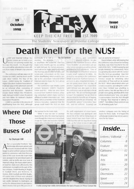 Felix Issue 1103, 1998