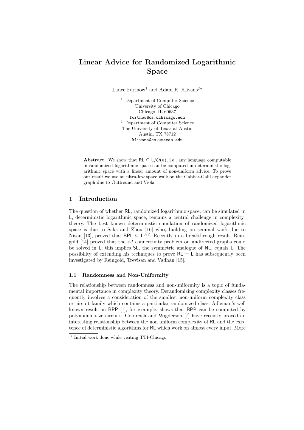 Linear Advice for Randomized Logarithmic Space