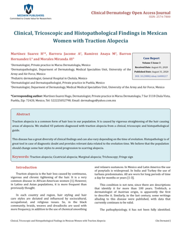 Clinical, Tricoscopic and Histopathological Findings in Mexican Women with Traction Alopecia
