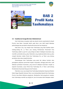 BAB 2 Profil Kota Tasikmalaya