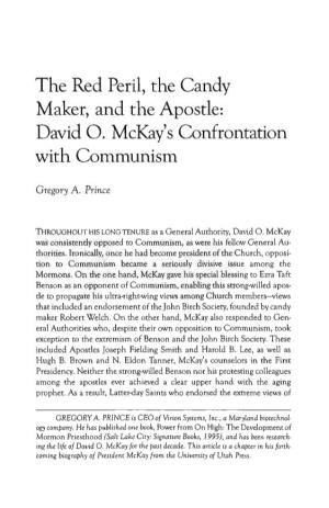 David O. Mckay S Confrontation with Communism