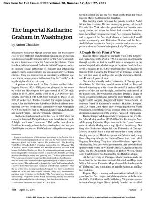 The Imperial Katharine Graham in Washington