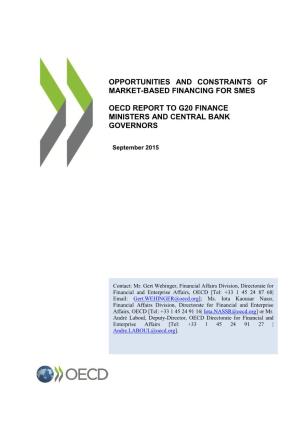 Opportunities and Constraints of Market-Based Financing for Smes