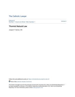 Thomist Natural Law