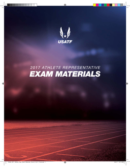 2017 USATF Athlete Representative Exam Study Booklet