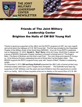 The Joint Military Leadership Center Newsletter