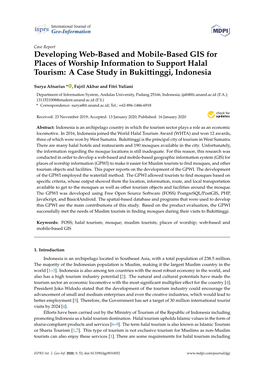 Developing Web-Based and Mobile-Based GIS for Places of Worship Information to Support Halal Tourism: a Case Study in Bukittinggi, Indonesia