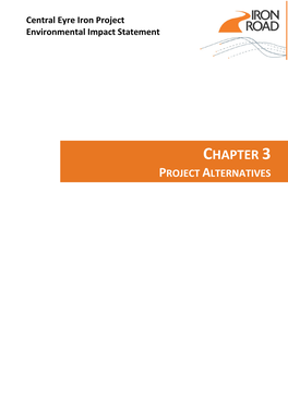 Chapter 3: Project Alternatives