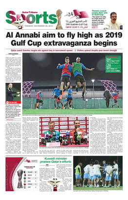 Al Annabi Aim to Fly High As 2019 Gulf Cup Extravaganza Begins