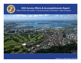 2015 Service Efforts & Accomplishments Report
