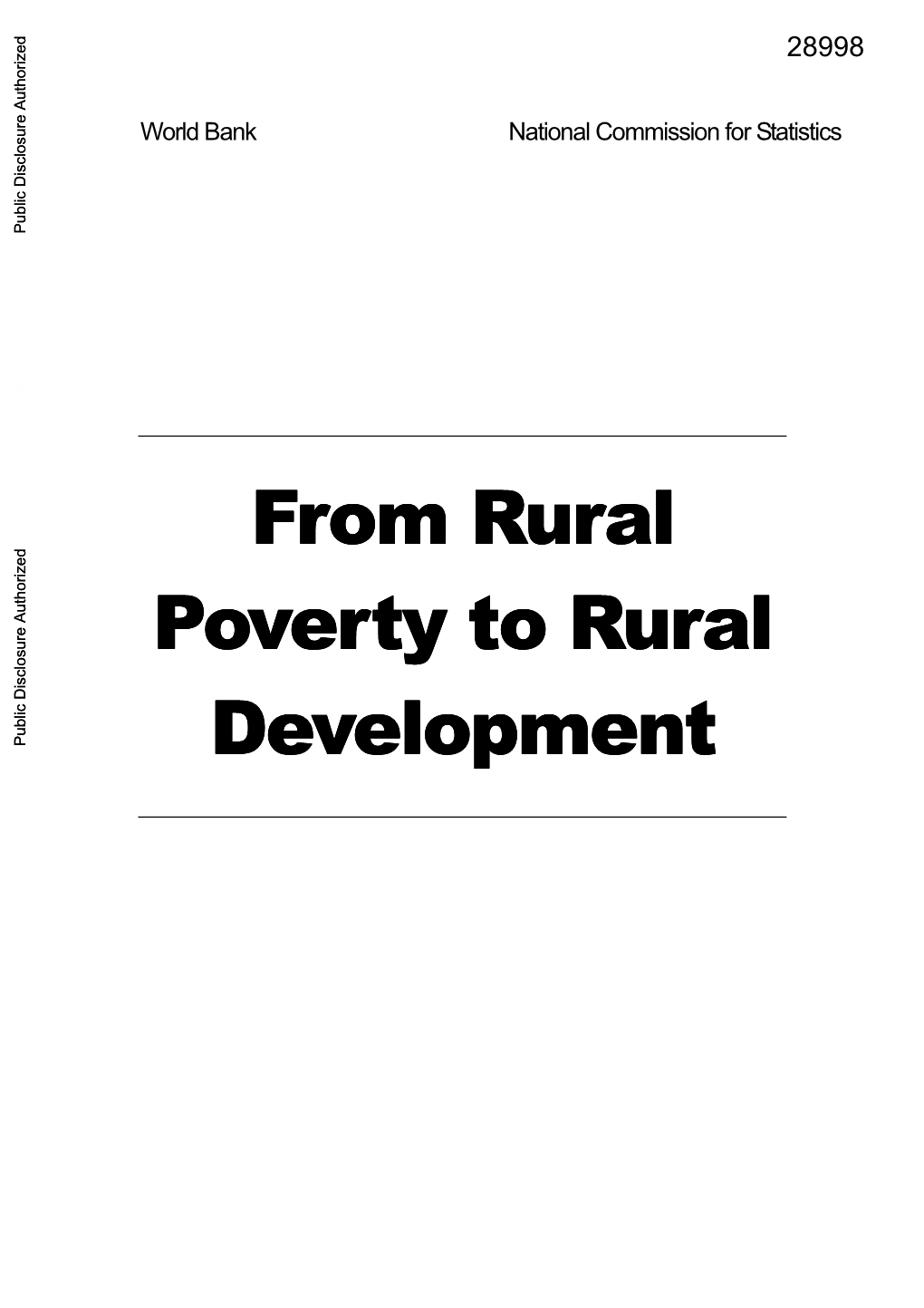 2. a Profile of Rural Poverty