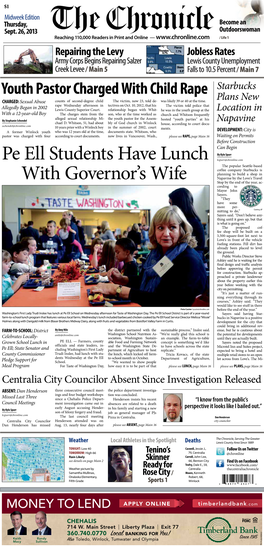 Pe Ell Students Have Lunch with Governor's Wife