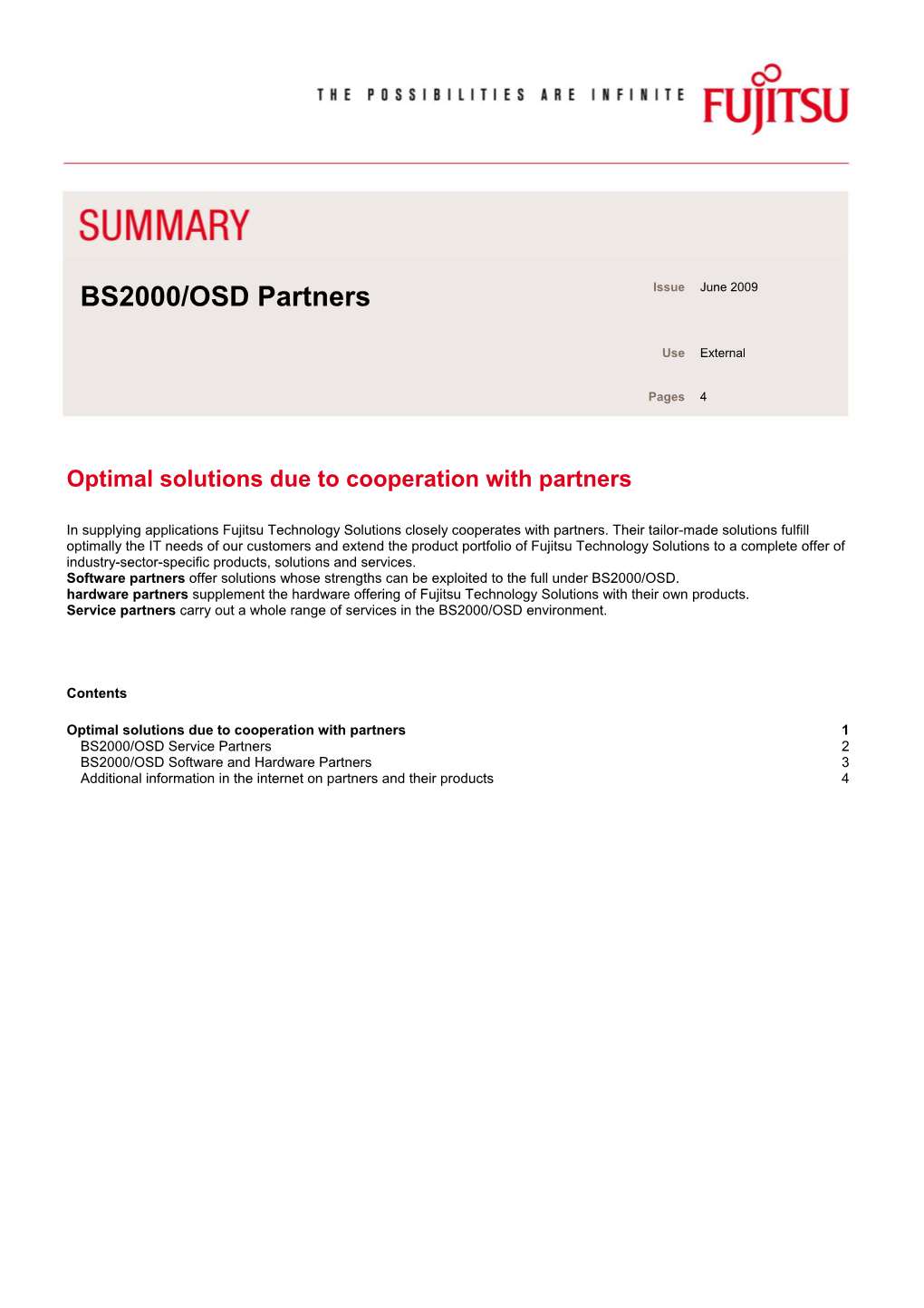 BS2000/OSD Partners