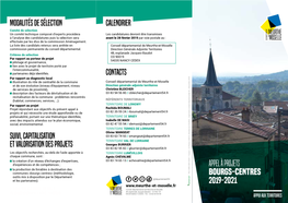 Appel À Projets Bourgs-Centres 2019-2021