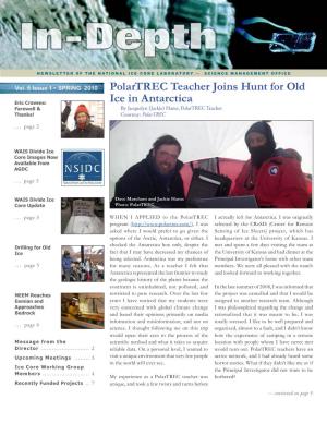 Polartrec Teacher Joins Hunt for Old Ice in Antarctica