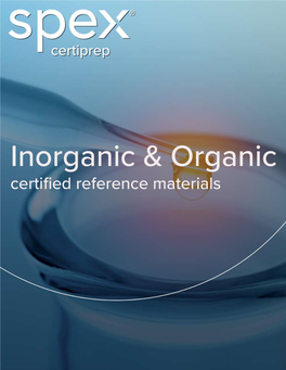 Inorganic and Organic Complete Product Catalog
