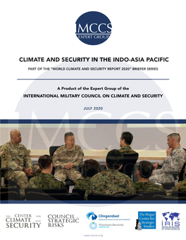 Climate and Security in the Indo-Asia Pacific 2020.” Product of the Expert Group of the International Military Council on Climate and Security