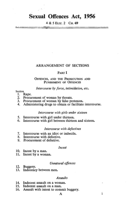 Sexual Offences Act, 1956 4 & 5 Eliz