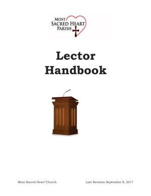 Lector / Reader Handbook