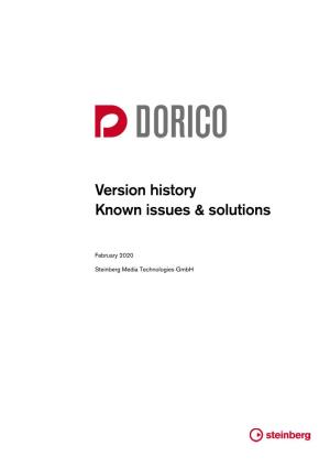 Dorico 3.1.10 Version History