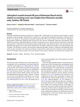 New Insights from Pilchowice Xenolith Suite, Sudetes, SW Poland