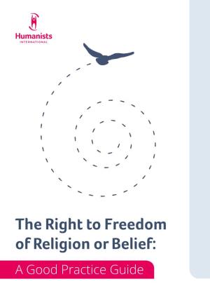 The Right to Freedom of Religion Or Belief