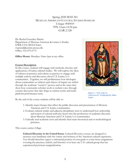 View Mexican American Cultural Studies