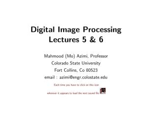 Digital Image Processing Lectures 5 & 6
