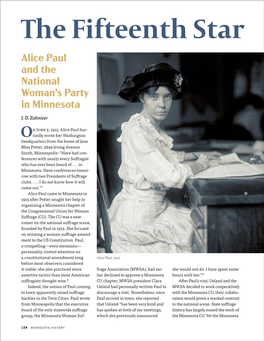 The Fifteenth Star: Alice Paul and the National Woman's Party in Minnesota