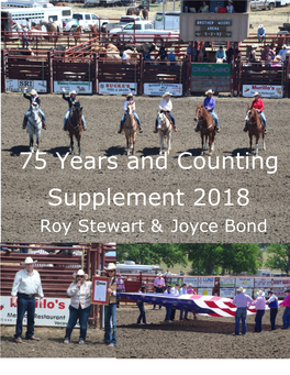 75 Years and Counting Supplement 2018 Roy Stewart & Joyce Bond