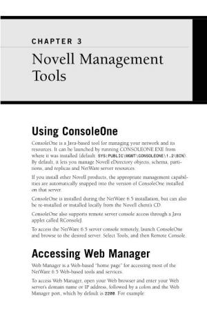 Novell Management Tools