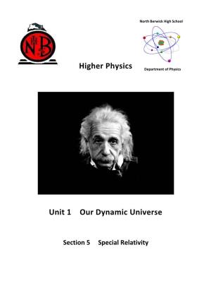 Section 5 Special Relativity