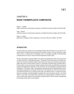 Chapter 6 Wood Thermoplastic Composites