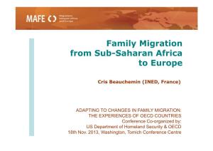 Family Migration from Sub-Saharan Africa to Europe