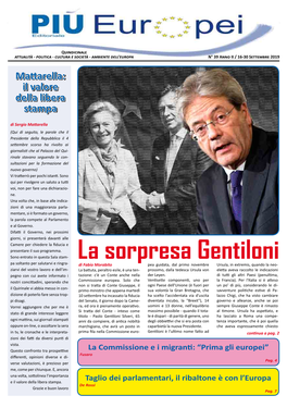 La Sorpresa Gentiloni