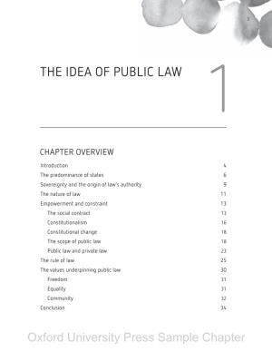 The Idea of Public Law 1