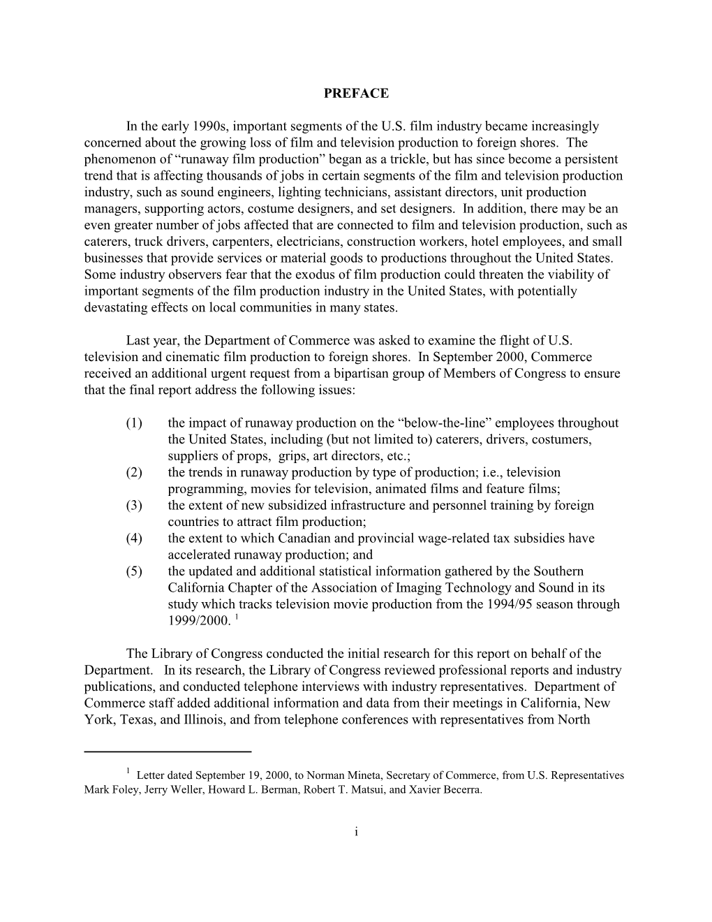 The Migration of U.S. Film and Television Production