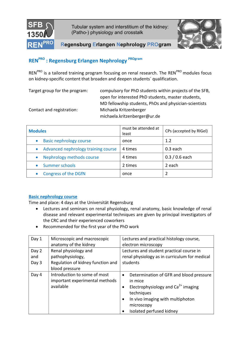 REN : Regensburg Erlangen Nephrology