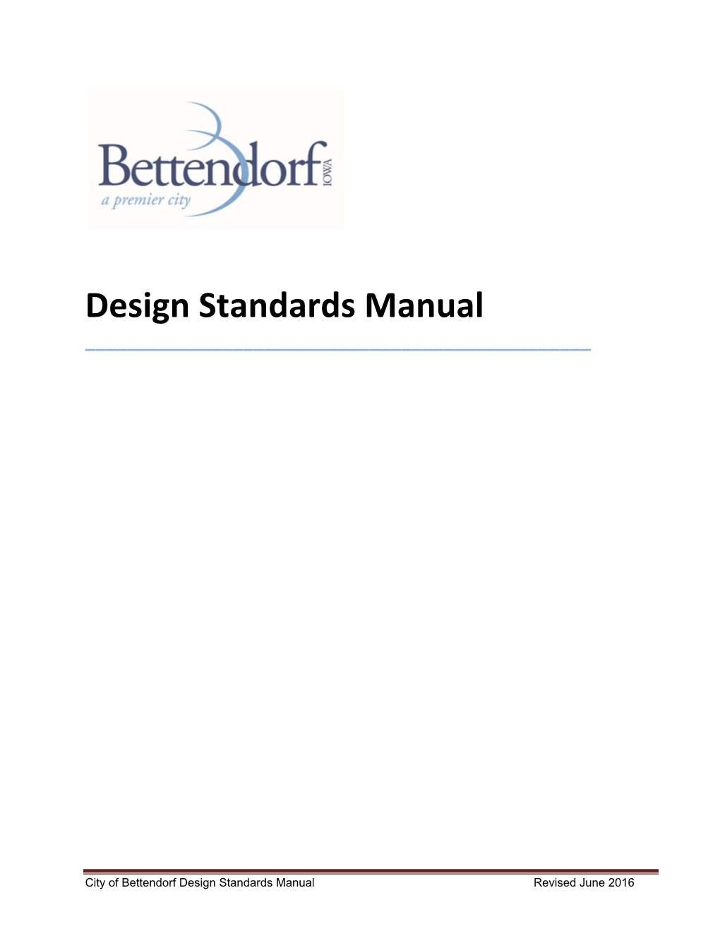 Design Standards Manual Final