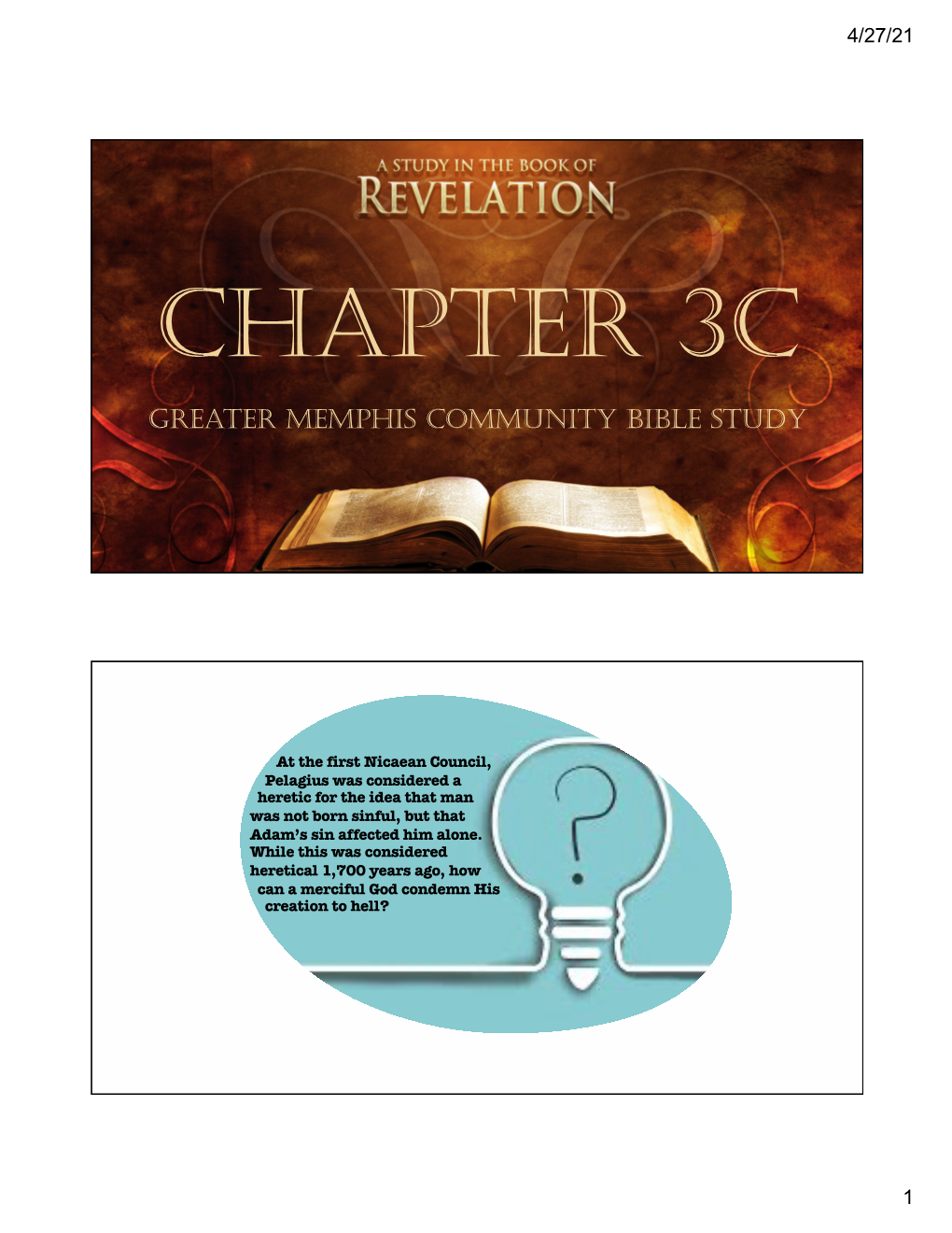 Revelation- Community Bible Study- Session 3C Handout