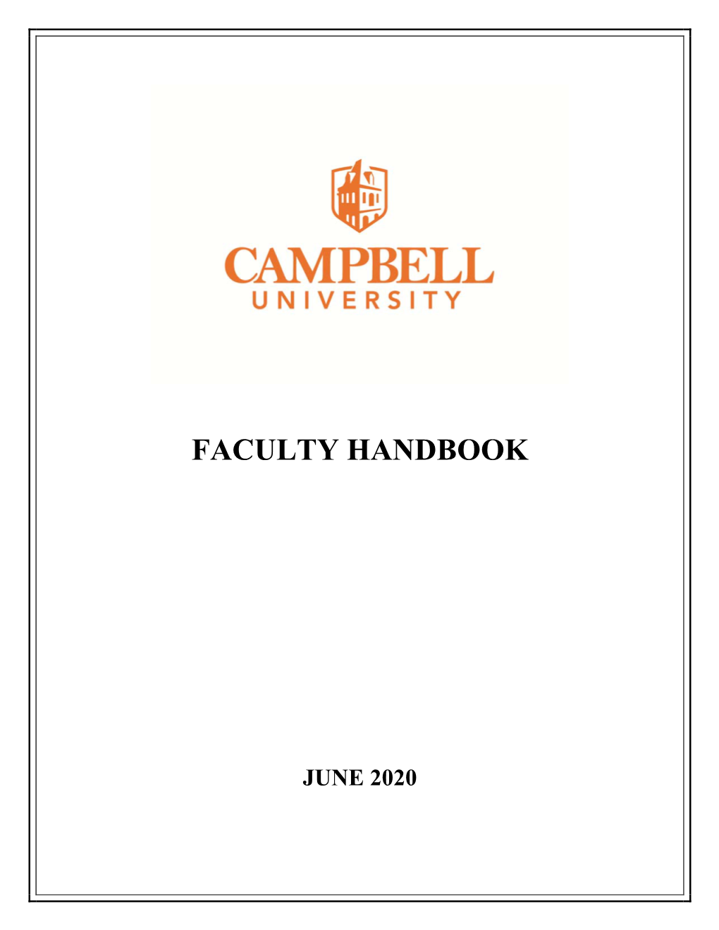 Faculty Handbook