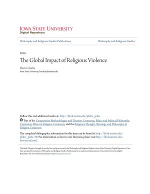 The Global Impact of Religious Violence Hector Avalos Iowa State University, Havalos@Iastate.Edu