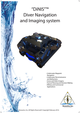 “Dinis”™ Diver Navigation and Imaging System