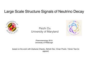 Large Scale Structure Signals of Neutrino Decay