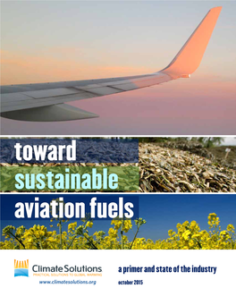 Toward Sustainable Aviation Fuels: a Primer and State of the Industry 7 Using Fuel Derived Entirely from Biological Materials